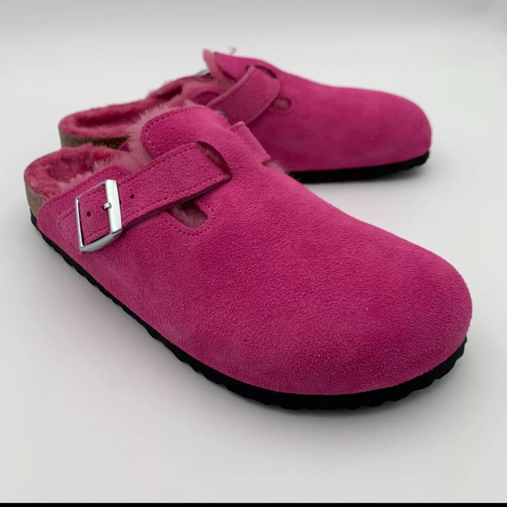 Fuchsia Boston Birkenstock size 39